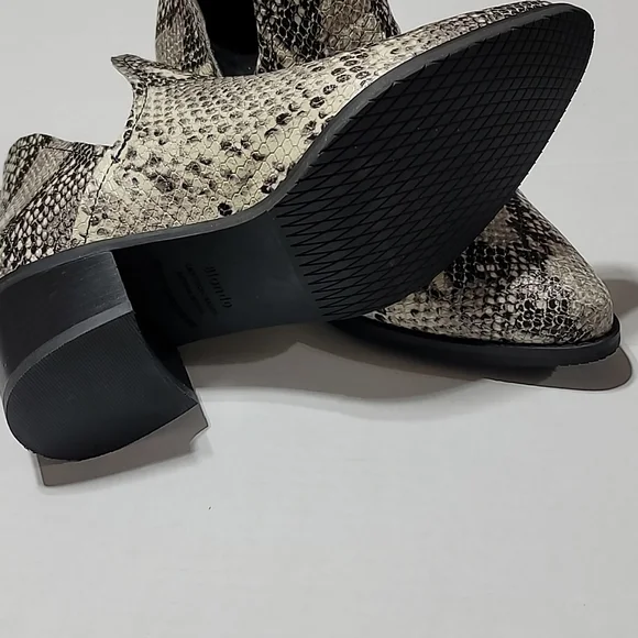 COPY - BLONDO SZ 7.5M WESTERN SNAKESKIN ANKLE BOOTS WATERPROOF COWBOY POINTY TO… - Picture 3 of 16